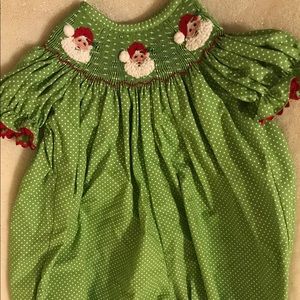 Christmas Smocked Bubble